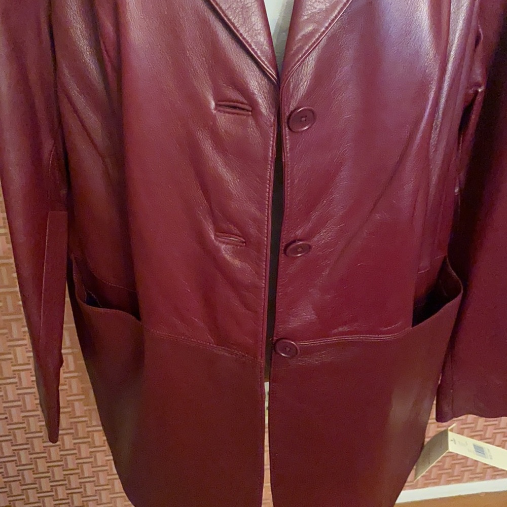 Lord and Taylor Women Leather Jacket - Picture 13 of 13
